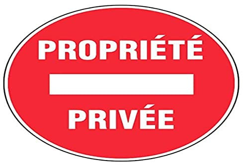 Panneau Sens interdit - Propriété privé - Rigide Ø300mm - 4060125