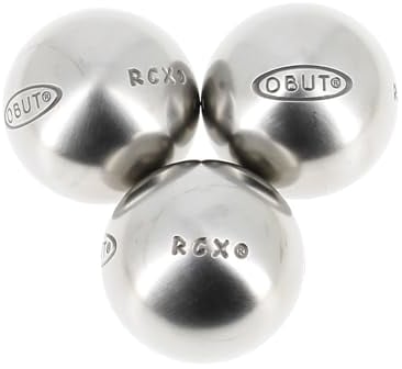 Obut - Rcx 75 Set 3 B Compet – Boccia-Kugeln – Silber metallisiert – Größe 690 g