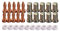 RIVERWELD Plasmaelektrode 33366XL Plasmadüsenspitze 50 A 33369 Gasverteiler Keramik 33367 für PT-23/27 Plasmaschneidbrenner 30 Stück