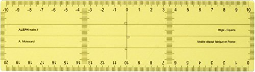 ALEPH Régle Equerre Plastique Grand Modèle - 20 cm