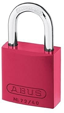 ABUS Aluminium-Vorhangschloss 72/40 rot 43602