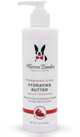 Warren London - Hydrating Butter For Dogs Skin & Coat,8 Oz,Pomegranate & Acai