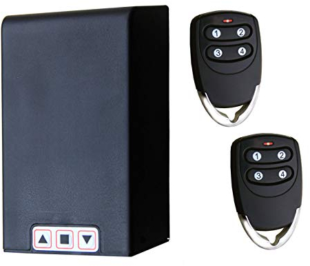 Kit Centralina Universale Koomando TM5886 per Motori di Serrande Avvolgibili fino a 1HP - 750W, Sicurezza Certificata CE/RoHS, 2 Telecomandi Rolling Code, Pannello IP55 Incluso, Installazione Facile