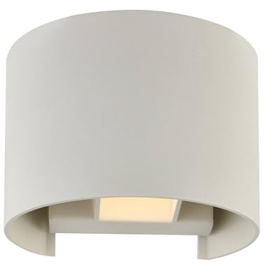 ARCCHIO LED Wandleuchte, Wandlampe Innen 'Zuzana' dimmbar (Modern) in Weiß aus Aluminium u.a. für Wohnzimmer & Esszimmer (1 flammig, G9, A+, inkl. Leuchtmittel) - Wandstrahler, Wandbeleuchtung