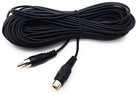 Maincore 10m Single RCA/Phono Male to Female Audio Video AV Coaxial Extension Cable Lead Wire Cord (Available in 3m, 5m, 10m) (10m)