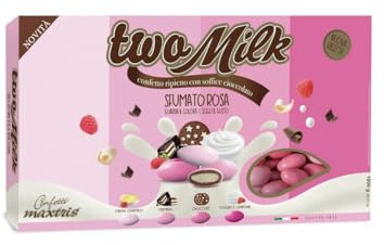 Confetti Maxtris Two Milk Sfumato Rosa Scatola Da Kg, Assortito