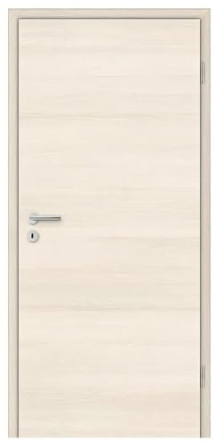 HORI® Zimmertür Komplettset mit Zarge und Türdrücker I Innentür CPL Pinie I Höhe 198,5 cm I Anschlag, Breite und Wandstärke wählbar I DIN rechts I 1985 x 735 mm