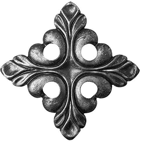 UHRIG Ferro battuto ornamento decorativo rosetta in acciaio per recinzione griglia finestra ecc ferro forgiato