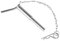 Oberlenker Stufenbolzen | Kat 1-2 | 17 mm + 72 mm Nutzlänge | mit Kette & Splint | Oberlenkerbolzen | 3-Punkt | Dreipunktaufnahme | Trecker | Bolzen | Traktor | Schlepper