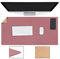 Gaming Office Oversize Gaming Mouse pad Bifacciale PU Leather Desk pad Tastiera pad Impermeabile e antipolvere Computer Mouse pad 60X35cm Rosa