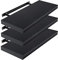 EUGAD Wandregal Wandboard 3er Set Hängeregal Holz Board Modern Schwarz, 60x22.9x3.8 cm 0050QJ-3