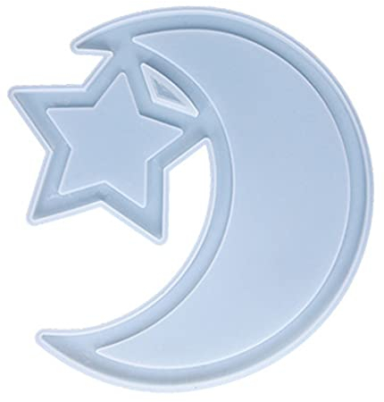 henan Ramadan-Desserttablett Harzform Mondstern Ramadan Servierplatte Silikonform