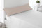 Miracle Home Funda Almohada, Suave y Cómoda, Algodón 50% Poliéster, Beige, Cama 135