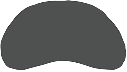 Dukal | Bezug für Tempur Curve/Sonata S und M Schlafkissen | aus hochwertigem DOPPEL-Jersey | 100% Baumwolle | Farbe: anthrazit