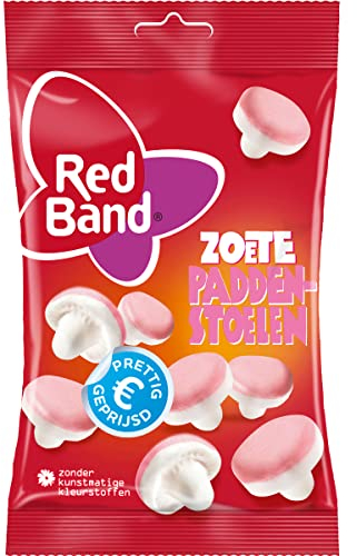 Red Band Süße Pilze aus Schaumzucker mit Himbeergeschmack 130g