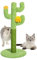 CiCixixi Rascador para Gatos Cactus - Poste en Cuerda de Yute Natural con Base Estable para Gatitos y Adultos en Interiores 30X60 cm