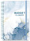 Budgetplaner & Monatsrechnung Organizer mit Taschen Ausgaben-Tracker-Notizbuch, Budget-Tagebuch und Finanzplaner, Budgetbuch zur Kontrolle Ihres Geldes, PP-Einband, 20,3 x 24,1 cm, blaues Aquarell