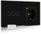 BSEED Dimmer Schalter mit USB Steckdose Anschluss (Max. 2.1A) Typ C Port 1 Fach 1 Weg Led Dimmer Schalter mit Touchscreen Wandsteckdosen mit USB Steckdose Touch Lichtschalter Schwarz