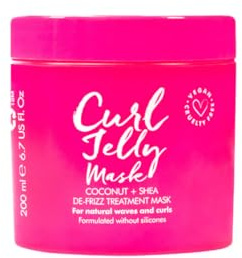 Umberto Giannini Curl Jelly Mask 300ml - Deep Conditioning Anti-frizz Treatment for Curly and Coily Hair, Pack of 1