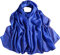 prinfantasy Schal Sommer Damen Geschenke Dünn - Schal Blau Stola Schals Festliche Langschal für Abendkleid oder Brautkleid M2011