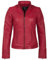 URBAN 5884 Damen Lederjacke, Jacke aus echtem Lammfell, Kurz und Enganliegend, Glattes und Weiches Leder, Rot, 3XL