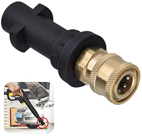 JLEivvi 1 Piece Pressure Washer Gun Adapter with 1/4 inch Quick Connect Female Fitting Pressure Washer Adapter Compatible with Karcher model K2, K3, K4, K5, K6, K7