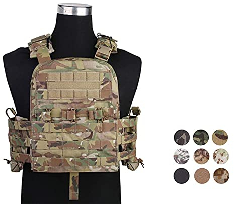 Elite Tribe Combat Cherry Plate Carrier Navy Cage Plate Carrier Tactical Vest (Multicam)