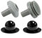 Für Intex Pool-Anschluss-Set, oberirdische Pool-Einlass-Auslass-Düsenanschluss-Set, 3,2 cm, Siebloch, 5-teiliges Set (schwarz)