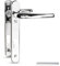 Bwintech 1 Satz Rostfreie Stähle Türgriff, Poliertes Chrom, 92mm Dornmaß, 122mm Schraubenabstand, 210mm Rückenplatte. Hochwertiges Federsystem. Geeignet für alle UPVC Haustüren