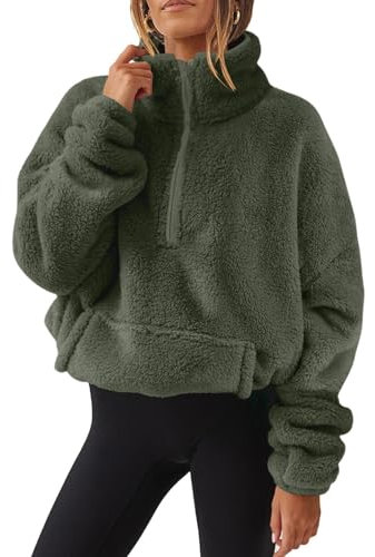 KONG JIMFAN Sweatjacke Mit Kapuze Damen Rain Jacket Karierter Blazer Regenjacke Hundemantel Winterjacke Parka Jacke (Dark Green, S)