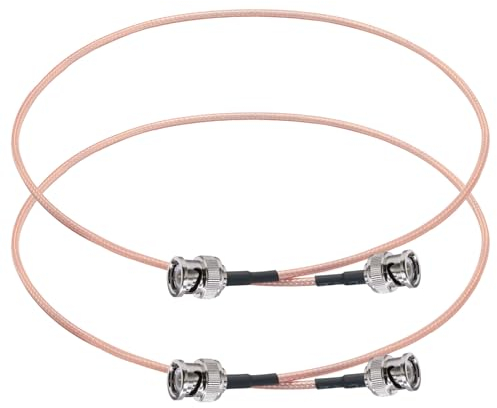 TUOLNK 2 Stück BNC Kabel RG316 (1.6ft BNC Stecker zu Stecker)