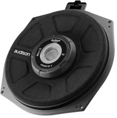 Audison APBMW S8-2.2 – Subwoofer slim da 200 mm per BMW e MINI, 300W, 2 ohm, installazione sottosedile