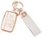 Koaudb Housse de clé de voiture pour LR4 Range Rover Sport Evoque Jaguar XF XJ XJL F-pace 5 boutons Etui pour Porte Clé Intelligent en TPU souple avec lanière porte-clés Bling (C-Rov)