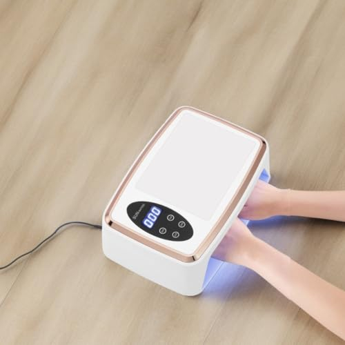 Lampada UV LED Unghie 2IN1 Sun Mate60 380W con Cuscino Poggia Mano Professionale - 90 LED, Timer Regolabile, Induzione Intelligente