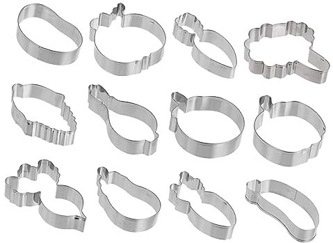 PRETYZOOM 36 Cortadores De Galletas Vegetales Molde Para Galletas Cortador De Sándwich Para Niños Molde De Estampado De Galletas Formas Para Hornear Galletas Molde Para Galletas