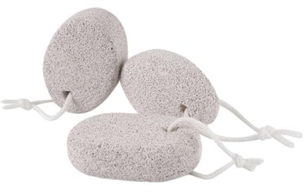 Healeved 3 Pièces Râpe à Callosités Pierre Naturelle Outil De Pédicure Pour Râpe Pour Éliminer Les Cellules Mortes