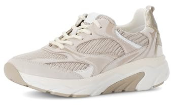 Gabor Damen Low-Top Sneaker, Frauen Halbschuhe,schnürschuhe,schnürer,straßenschuhe,Strassenschuhe,Sportschuhe,Puder(Se. Elastic),37.5 EU / 4.5 UK
