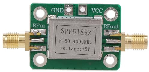 Joskeijky Amplificador , LNA de Bajo Ruido 50 a 4000 MHz SPF5189Z Amplificador para Amplificar Señal Radio FM HF VHF UHF