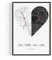 Koordinaten Personalisierte Geschenke für Frauen Bild 2 Karten-Herz Paar Geschenke Bilder — Ideal als Jahrestag Geschenk für Ihn & für Sie — Geschenk Freundin Poster | Überraschungsgeschenk mit Liebe