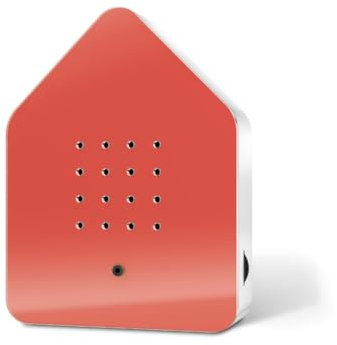 RELAXOUND ORIGINAL Zwitscherbox Red – Moderne Vogelgezwitscher Box – Entspannender Vogelgesang – Bewegungsmelder mit Sound – Naturgeräusche Soundbox (Rot, 3.5x11x14.5)