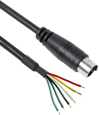 Youtang 6 Pin Mini Din to Wire End Cable CT-39A Packet Interface Line for Yaesu FT-450D FT-8800R FT-991 FT-817 FT-897D FT-7900R FT-7800R (1.8M)