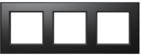 Homematic IP Glasrahmen 3-Fach, schwarz