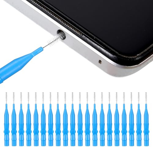 20 Pack USB C Reinigungsset Handy Reinigungsset Ladebuchse Reinigen Telefonhörer Handy Ladebuchse Reinigen Phone Cleaning Kit Für 16 Pro Max Laptop Keyboard Cleaner(Blau)