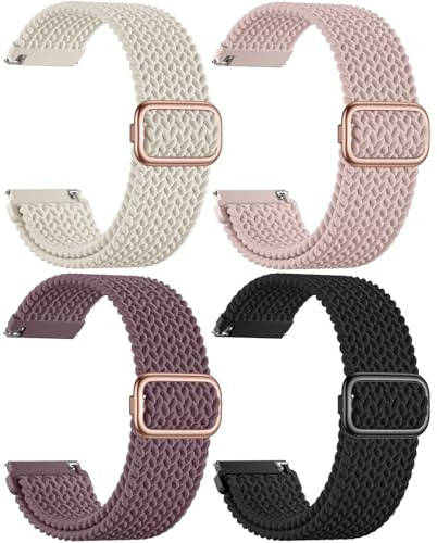 Epova Uhrenarmband 22mm Kompatibel mit Garmin Venu 3 Armband - Garmin Venu 2 Armband Venu 4, Geflochtenes Nylon Armbänder für Forerunner 255 265 965 Vivoactive 4, Sport Band für Amazfit Balance