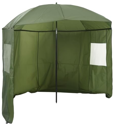 vidaXL Ombrellone da Pesca 218 x 185 cm Poliestere Oxford