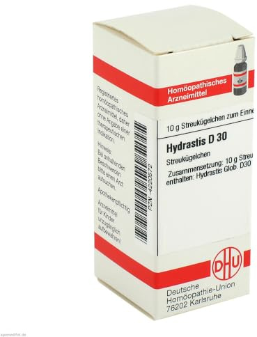 DHU Hydrastis D30 Streukügelchen, 10 g Globuli