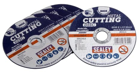 SEALEY PTC/100cet5 100 x 1.2 mm 16 mm Bohrung Trennscheibe (5 Stück)