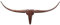Wohnling Deko Geweih Bull M WL1.394 Bronze 100 cm Aluminium Design Hörner, Wanddekoration Stierkopf Horn Modern, Wandskulptur Geweih-Jagdtrophäe Metall, Longhorn Wandschmuck Groß