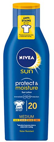 NIVEA Sun Moisturising Lotion SPF 20, 200 ml