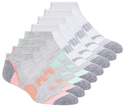 PUMA Women's 8 Pack Low Cut Socks 8 Pack Low Cut Socks